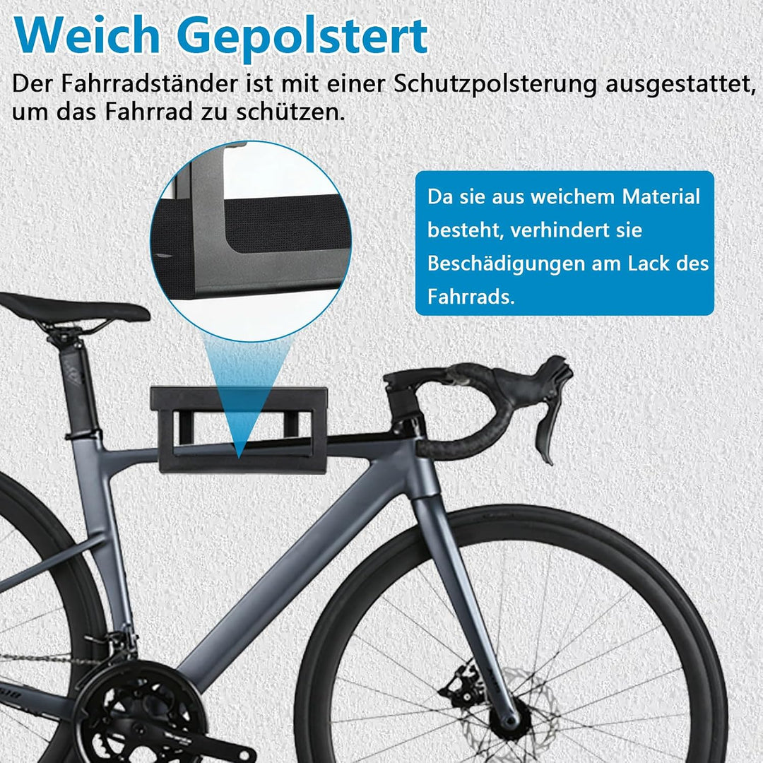Fahrrad Wandhalterung, 3-in-1 Fahrrad Aufhängung Multifunktional