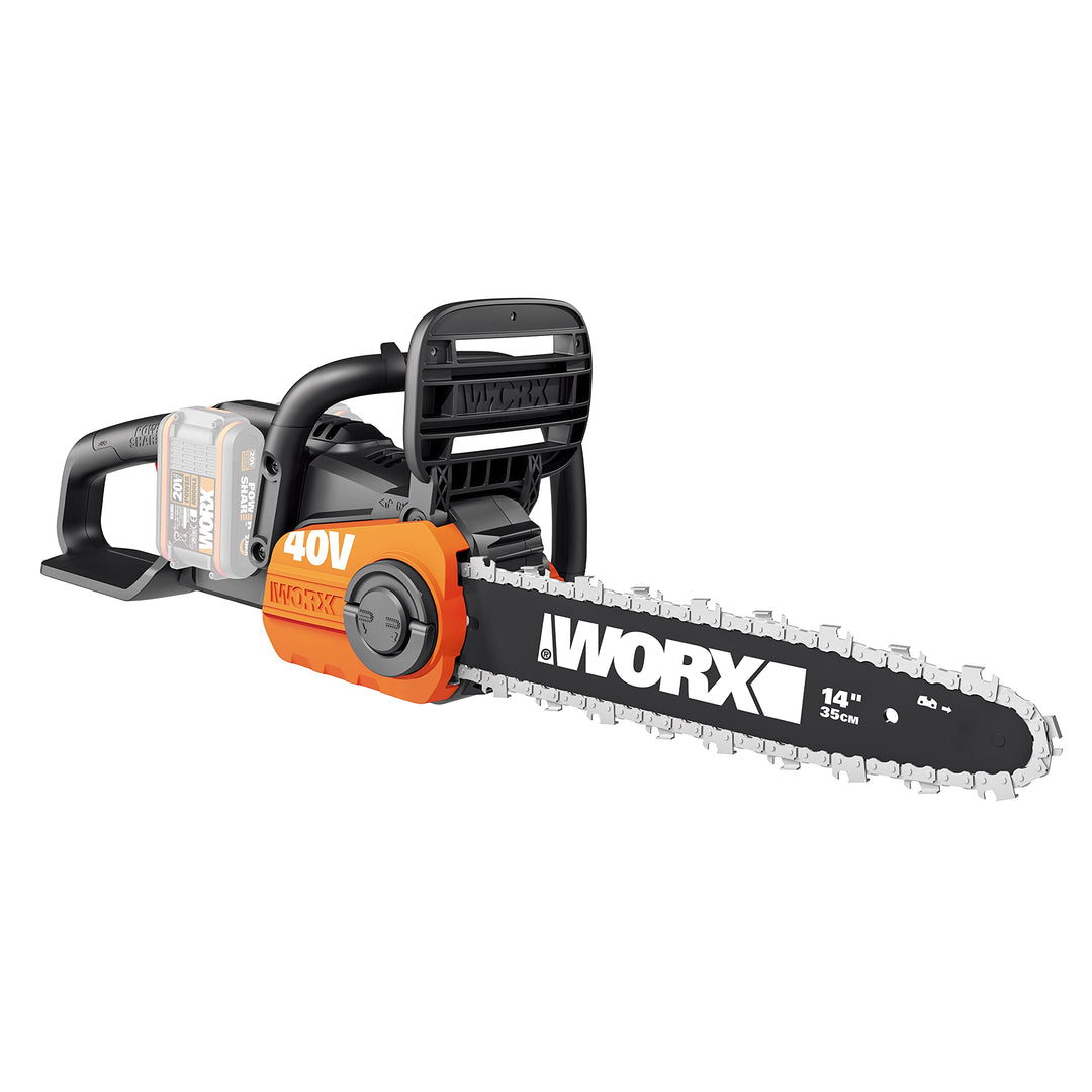 WORX WG384E.9 Akku-Kettensäge 40V Max - Profi Motorsäge mit bürstenlosem Motor - Baumpflege ohne Kab