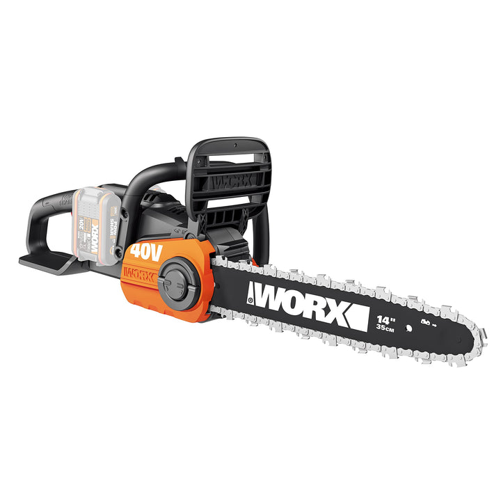 WORX WG384E.9 Akku-Kettensäge 40V Max - Profi Motorsäge mit bürstenlosem Motor - Baumpflege ohne Kab