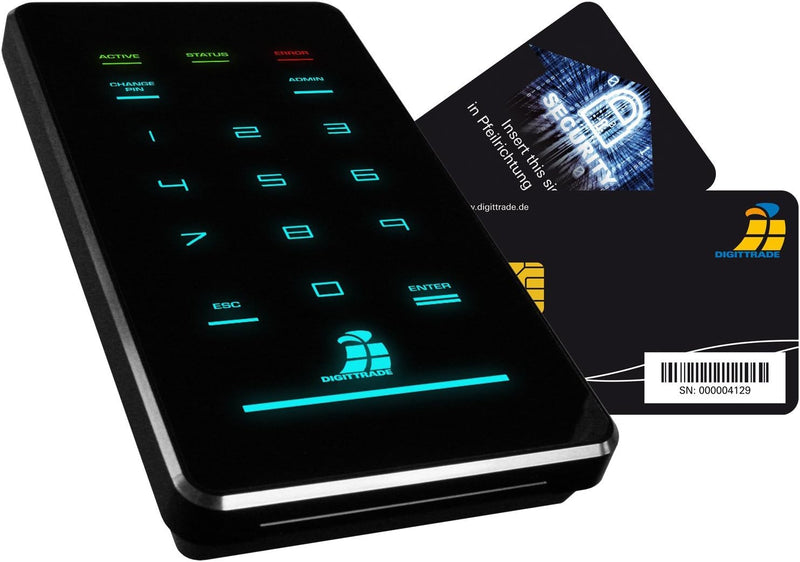 Digittrade HS256 S3 Externe Festplatte 250GB SSD High Security Mobile HDD (6,4 cm (2,5 Zoll), 5400rp