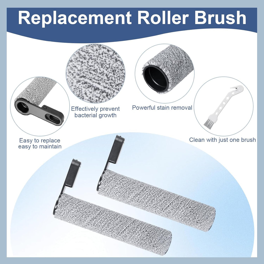Bürstenrolle Filter Ersatzteile für Roborock Flexi/Flexi Pro Nass-Trocken-Sauger Zubehör (2 Bürstenr