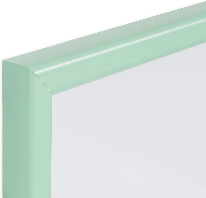 Bi-Office Whiteboard, magnetisch, trocken abwischbar, Rahmen aus Holz, Pastellgrün, MDF, 80 x 60 cm