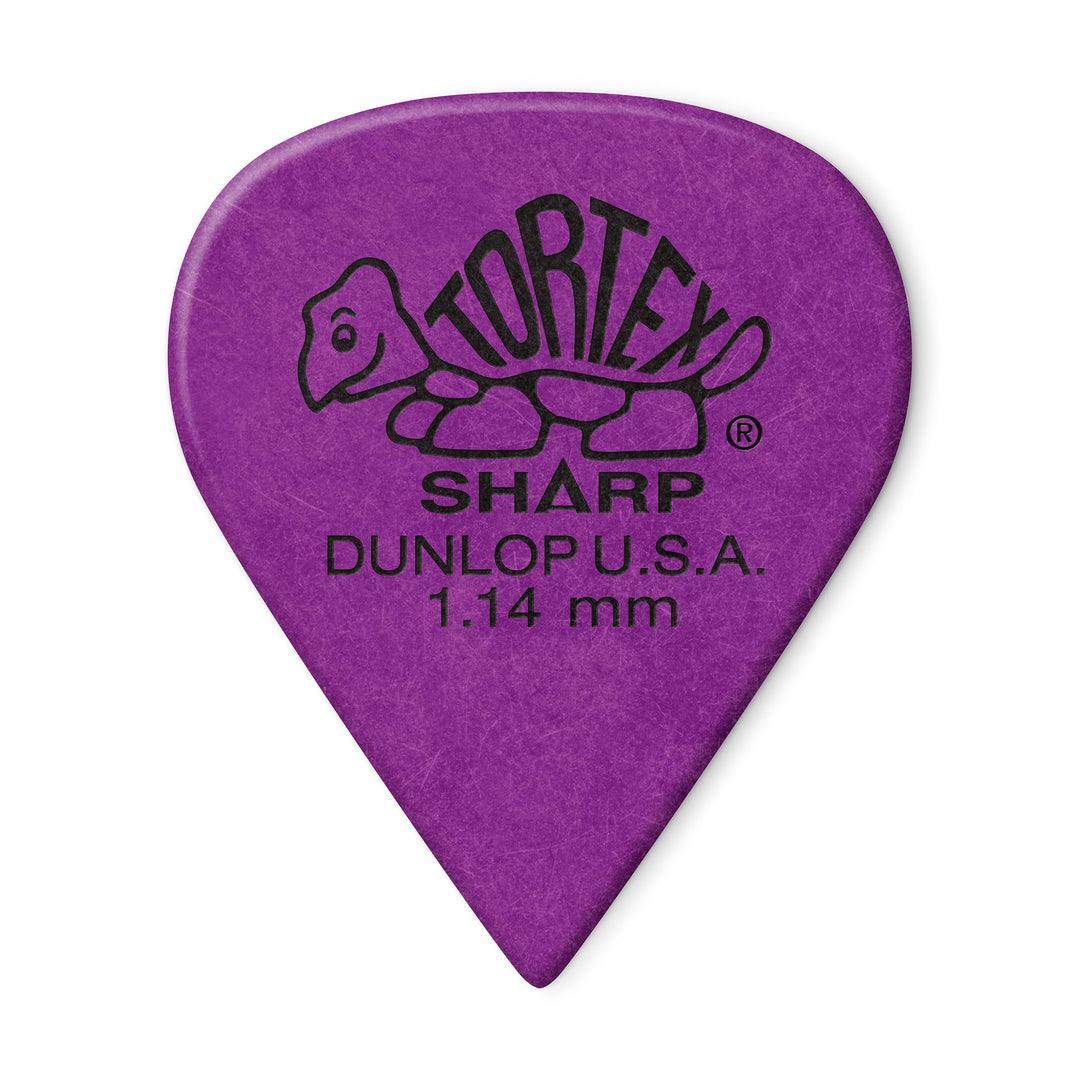 Médiators Jim Dunlop 1,14mm Tortex Sharp 1,14mm sachet de 72 1,14mm Sachet de 72 Violett, 1,14mm Sac