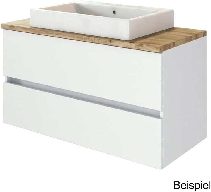 Aica Sanitär Waschbeckenunterschrank 80 cm Unterschrank Waschtischunterschrank Weiss 80cm-Typ B Weis