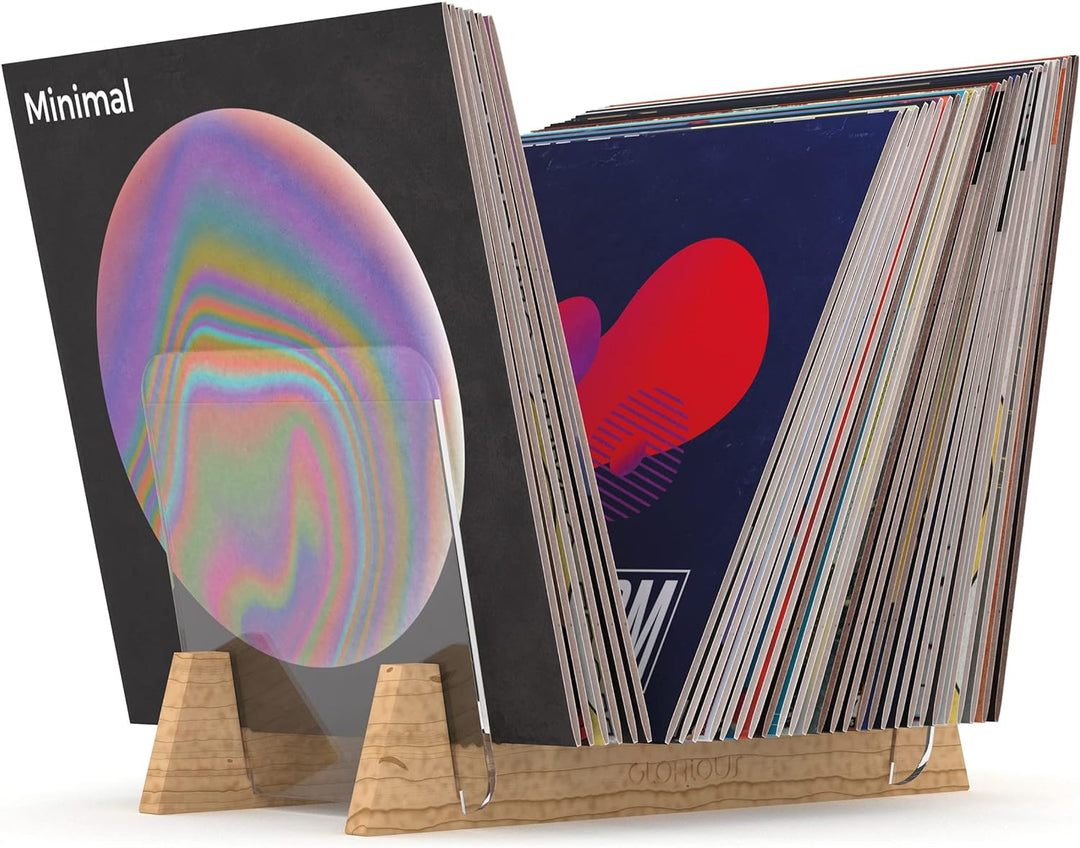 Glorious Record Stand 75 - Elegantes Display und Aufbewahrungsmöglichkeit für Schallplatten, Bietet