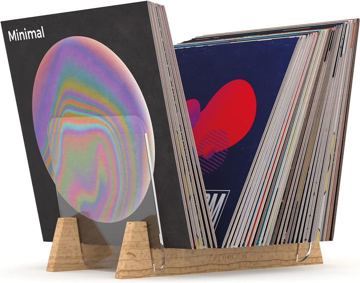 Glorious Record Stand 75 - Elegantes Display und Aufbewahrungsmöglichkeit für Schallplatten, Bietet
