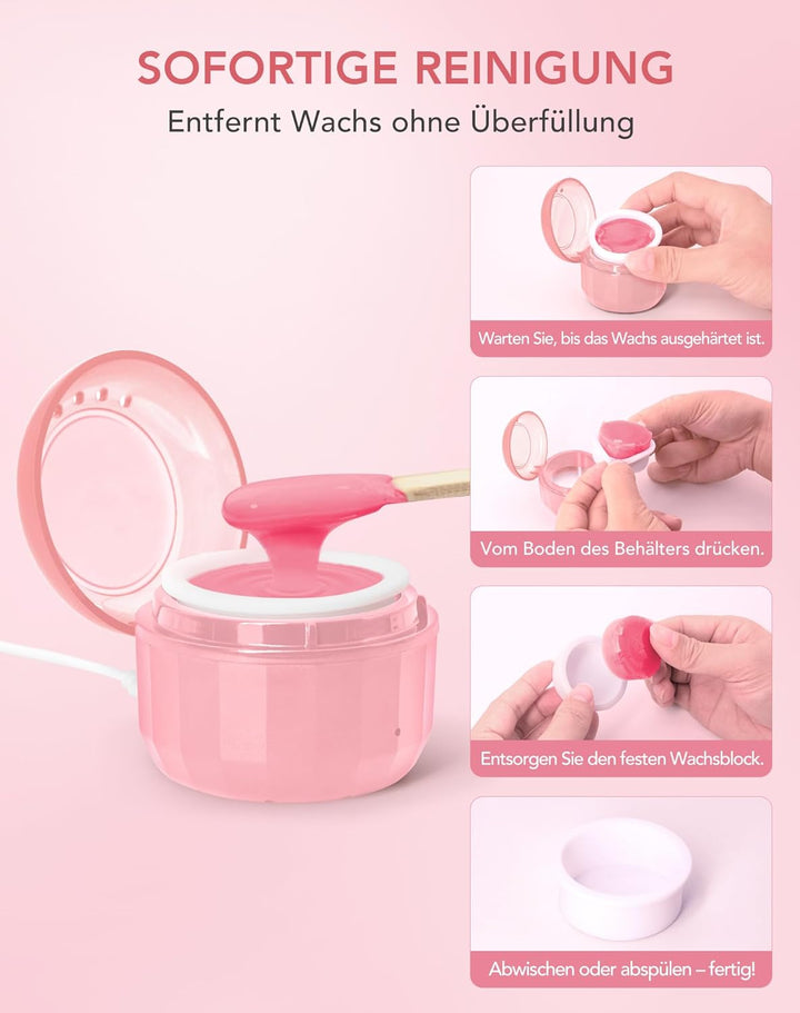 Nasenhaar Wachs, Mini Wax Nasenwachs-Set für Männer und Frauen tragbarer Nasenhaarentferner, Nase Wa