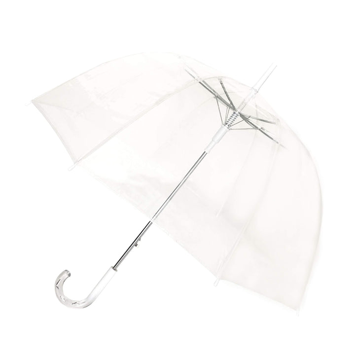 SMATI Durchsichtiger Regenschirm transparent Stockschirm Glockenform Hochzeit, Hochzeit