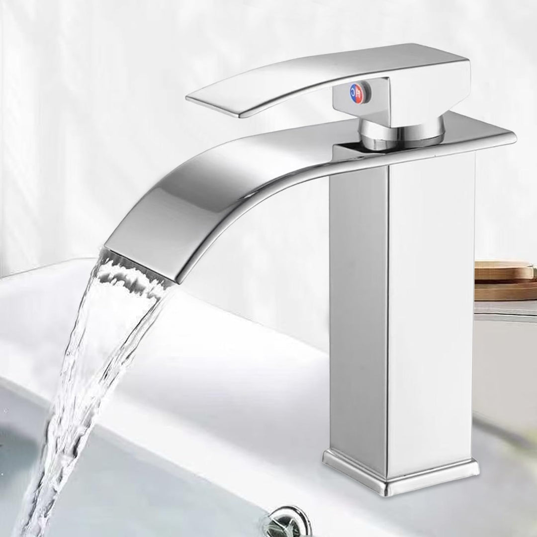Wasserhahn Bad Wasserfall Wasserhahn Edelstahl Waschbeckenarmatur Waschtischarmatur Waschbecken Arma