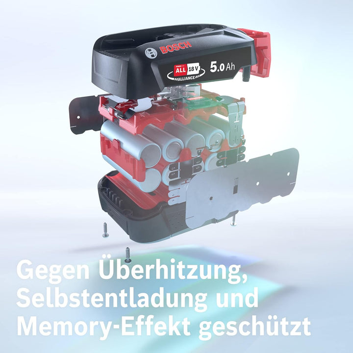 Bosch Wechselakku Power for All 18V 5.0Ah BHZUB1850, geeignet für alle kabellosen Unlimited Akku-Sta