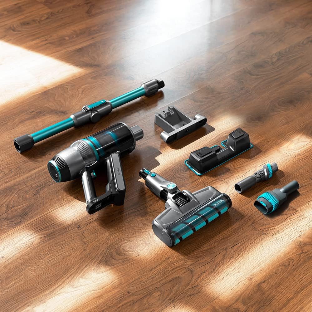 Cecotec Akku-Stabstaubsauger Digital Conga Rockstar 1700 Titanium ErgoWet, 4 in 1, Digitalmotor, Jal