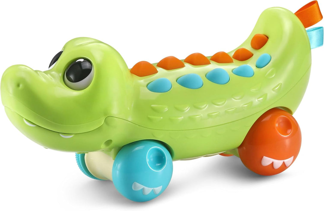 Vtech Baby - Babys Lernspass-Krokodil – Interaktives Babyspielzeug mit Musik, Sätzen und Geräuschen