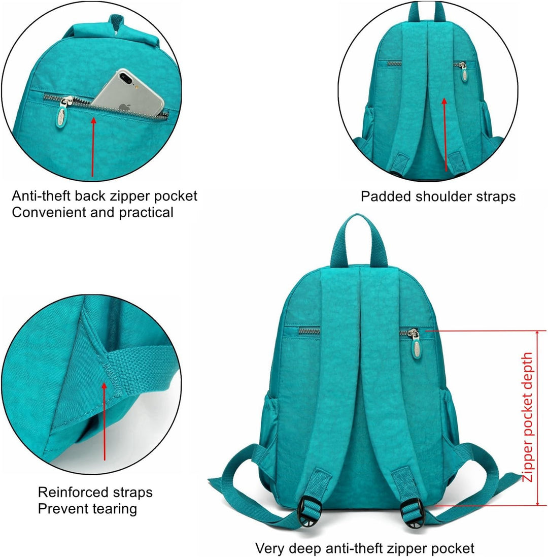 AOTIAN Frauen Rucksack Klassische Leichte Kleine Tagesrucksack Damen Nylon City Pack Jugendliche Läs