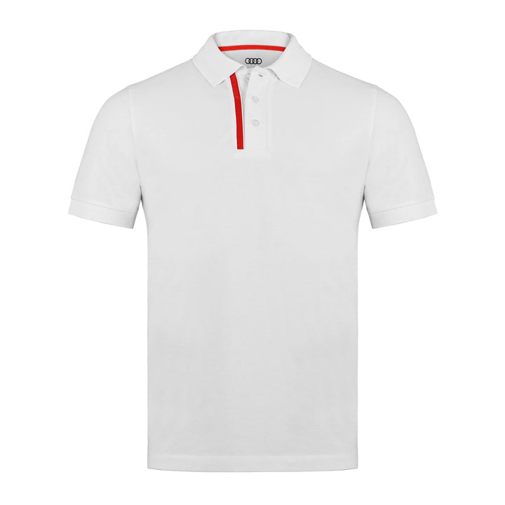 Audi Sport Herren Poloshirt Weiss (S) S Weiss, S Weiss