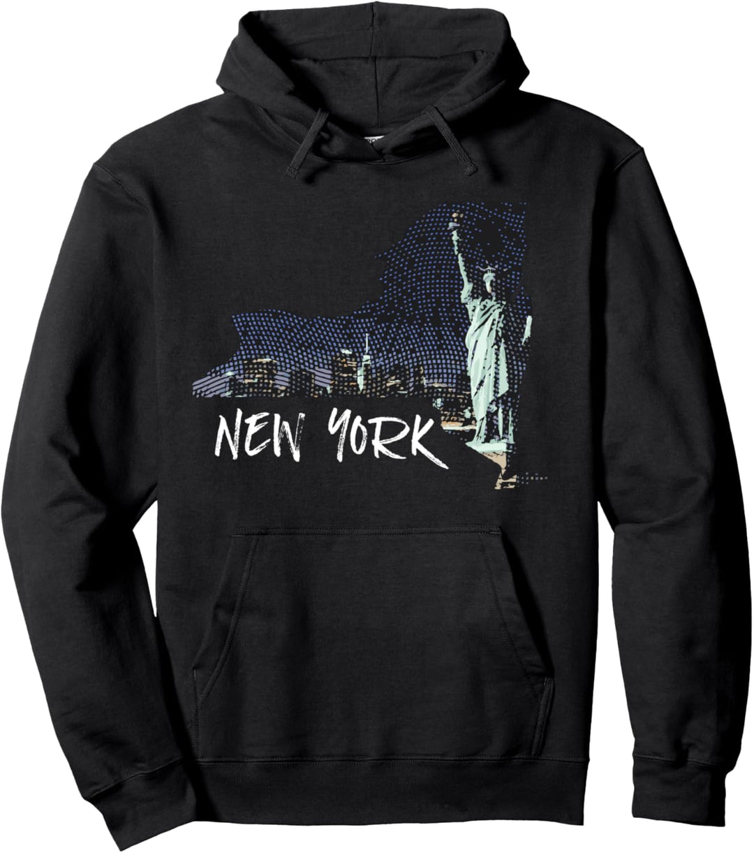Statue of Liberty Shirt, Engraving, New York, NY Gift Pullover Hoodie