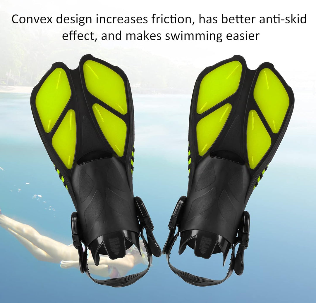 Schnorchelflossen, Schwimmflossen Reisegrösse Kurz Einstellbar zum Schnorcheln Tauchen Erwachsene Mä
