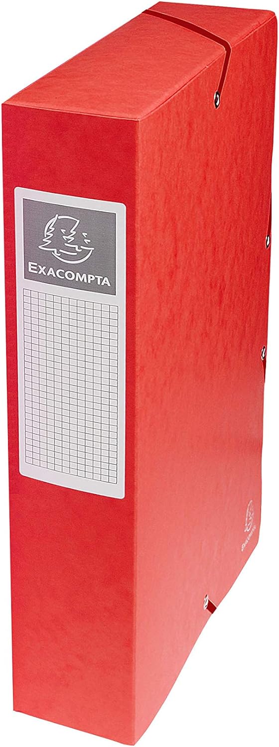 Exacompta 50605E 8er Pack Premium Sammelboxen aufgebaut mit Gummizug 60 mm breit aus extra starkem C