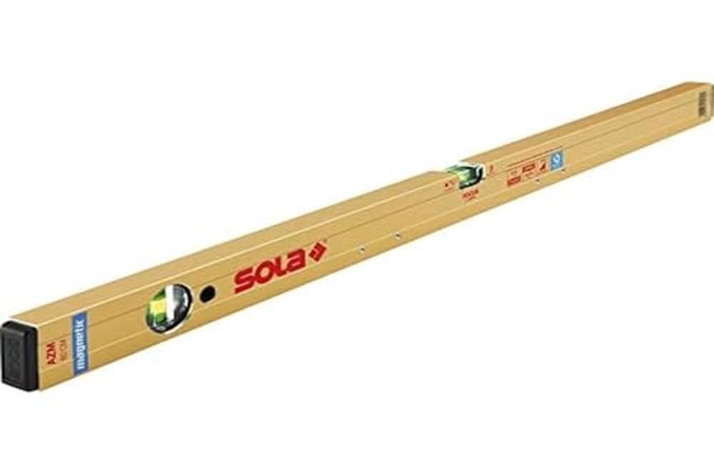 SOLA AMZ Magnet-Wasserwaage AZM Länge 500 mm, Gold, 50 cm, 50 cm