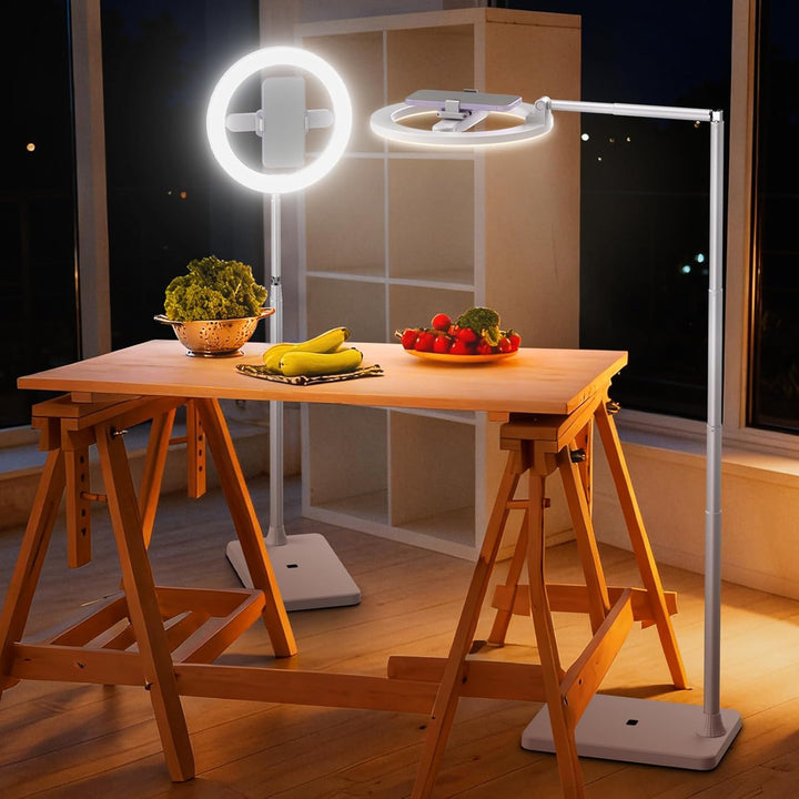 NEEWER Entry Level Version 10" 7W LED Ringlicht mit Ständer/Handyhalterung/3 Farbmodi, 69" teleskopi
