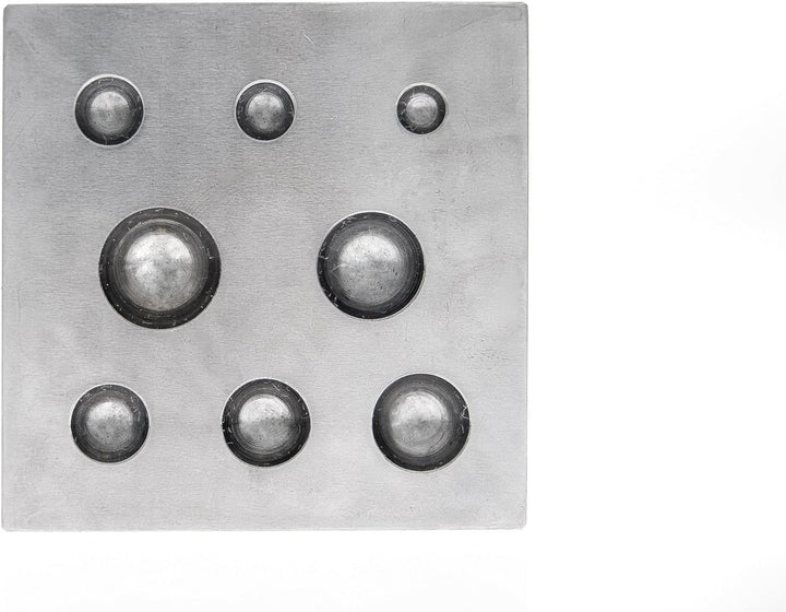 SE JT3403DS Klotzblock mit polierten Hartstahl-Hohlräumen, 5,1 x 5,1 x 5,1 cm 2 x 2 x 2", 2 x 2 x 2"