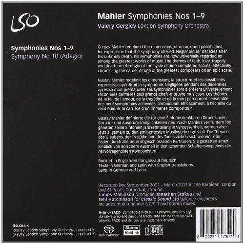 Mahler: Sinfonien Nr.1-9 / Sinfonie Nr.10 (Adagio), Audio-CD