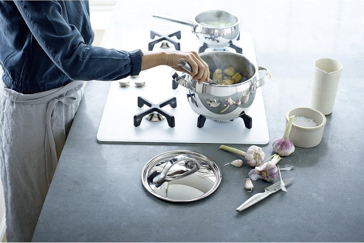 WMF Concento Kochtopf gross 20cm, Metalldeckel mit Dampföffnung, Fleischtopf Induktion 4l, Cromargan
