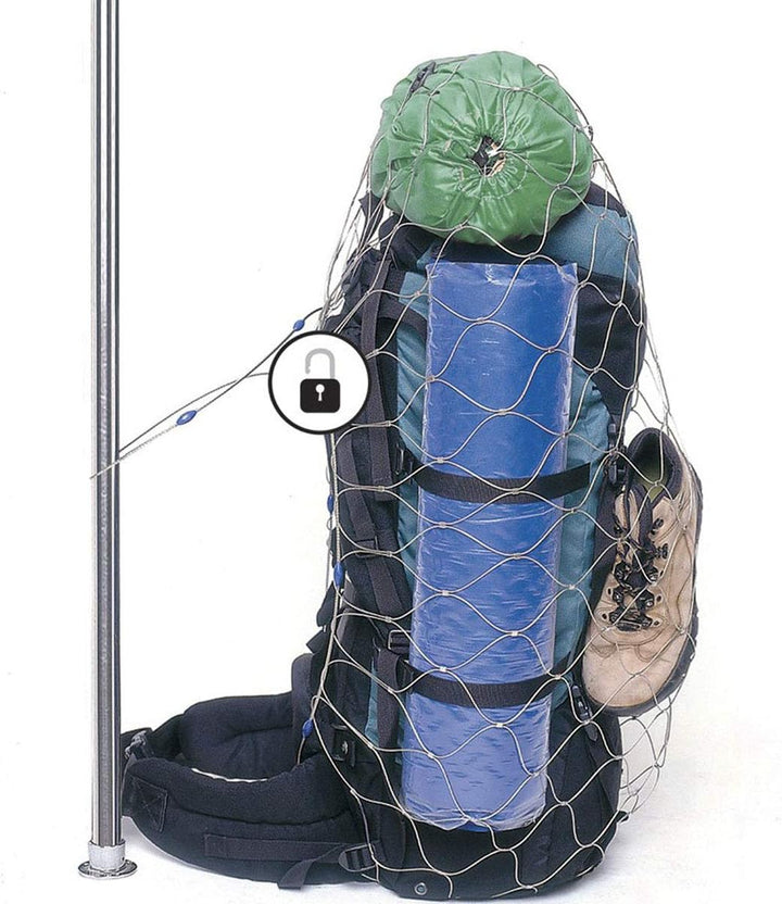 Pacsafe - Anti-Diebstahl Rucksack- und Taschenschutz, Drahtkäfig Schutz-System mit Schloss für Rucks