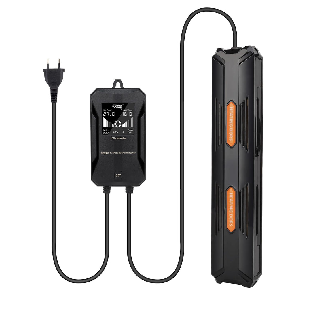 hygger Aquarium Heizung, 300W Temperatur Einstellbare Heizung für Aquarien, Aquarium Heizstab mit Ex