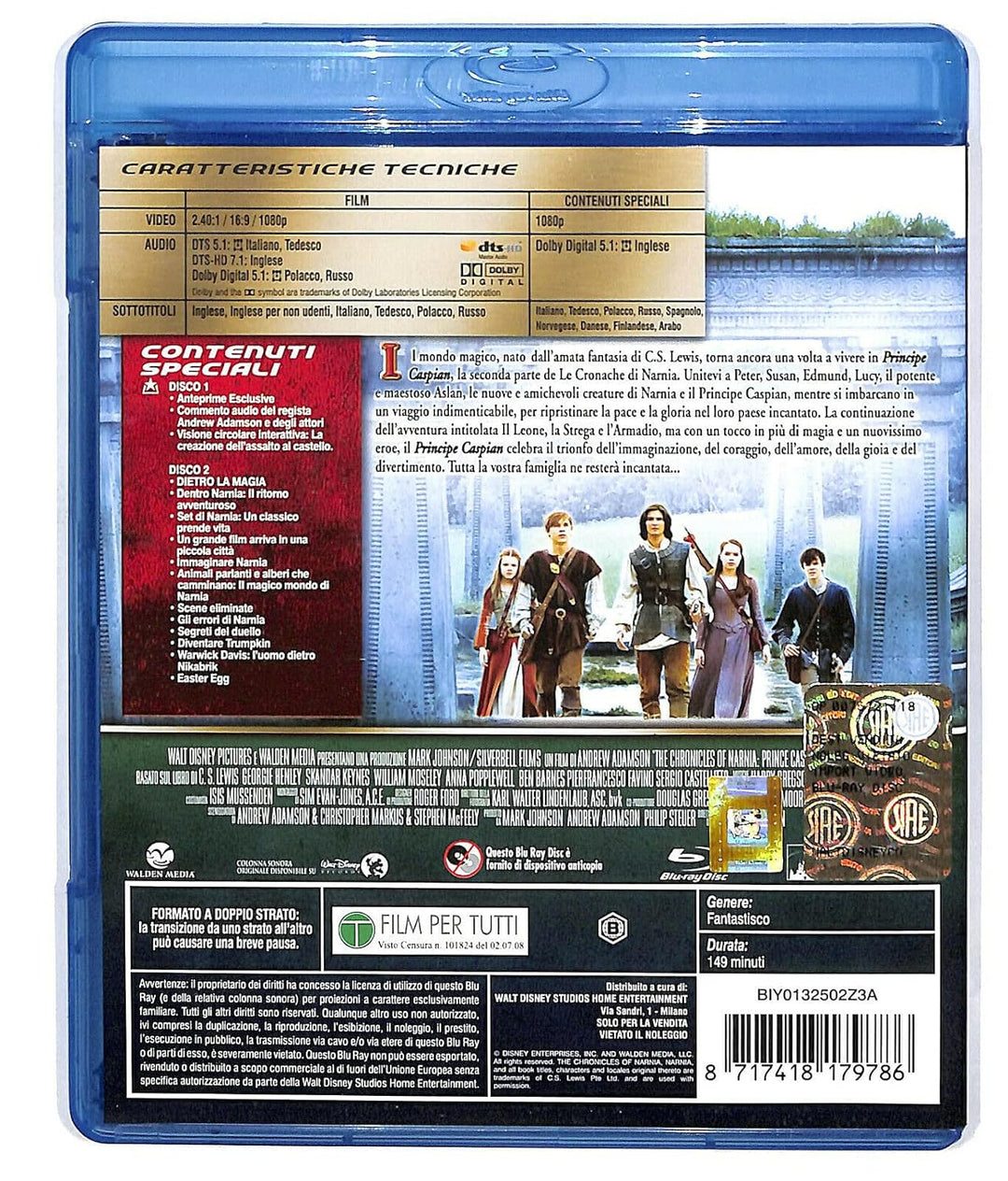 Le cronache di Narnia - Il principe Caspian, Blu-ray