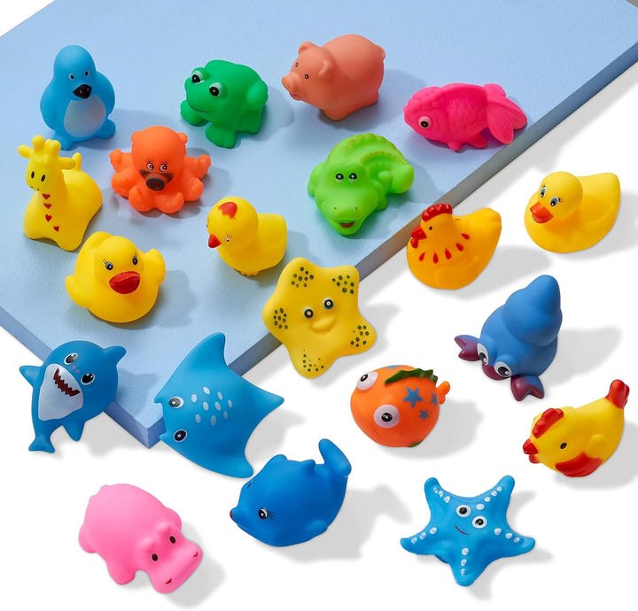 THE TWIDDLERS 30 Stück Wasserspritztiere Badespielzeug für Babys & Kleinkinder - BPA-frei