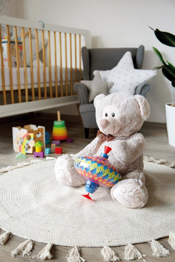 Small Foot Brummkreisel Kunterbunt, schult die Feinmotorik, mit Standfuss aus Gummi, für Kinder ab 1