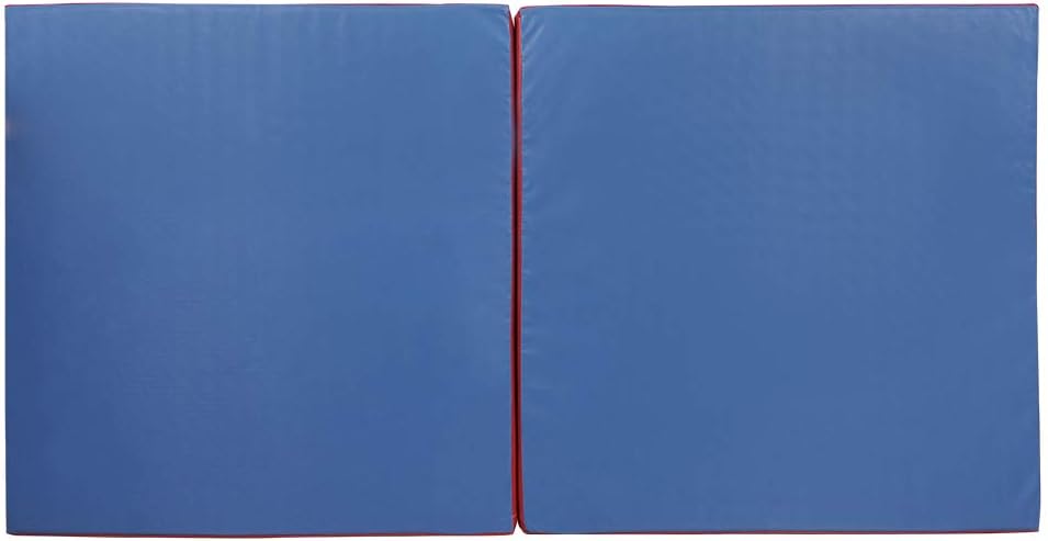 Grevinga® Turnmatte VB 80 | Blau, 200 x 200 cm, Turnen, Klappbar auf 100 x 100 cm Blau-Schwarz 200 x