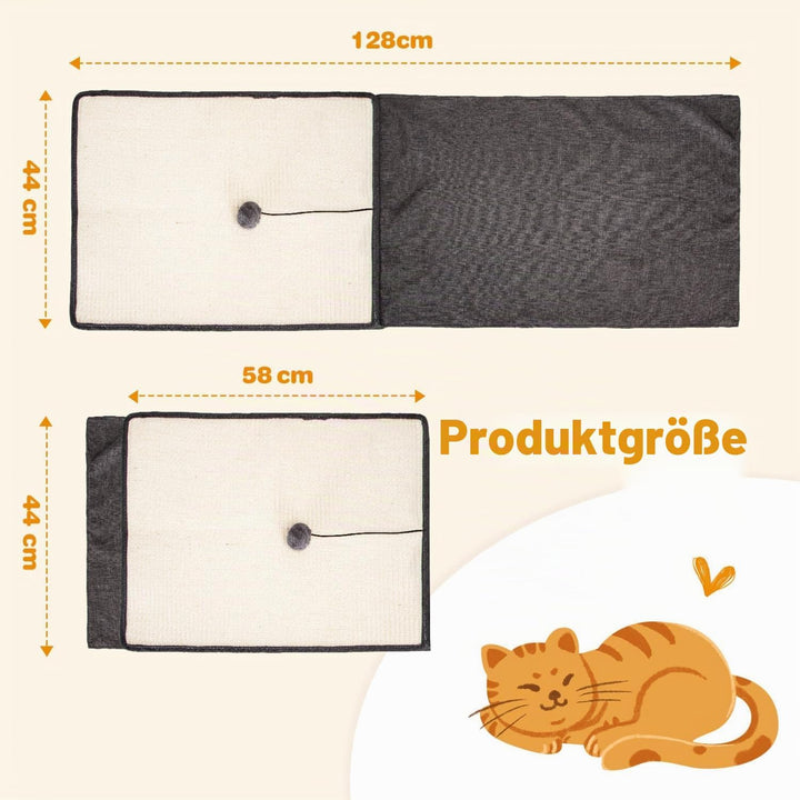 Nobleza 2* Katzen Kratzmatte Kratzschutz Sofa, Sisal Kratzteppich für Katze, Sessel Couch Katzenkrat