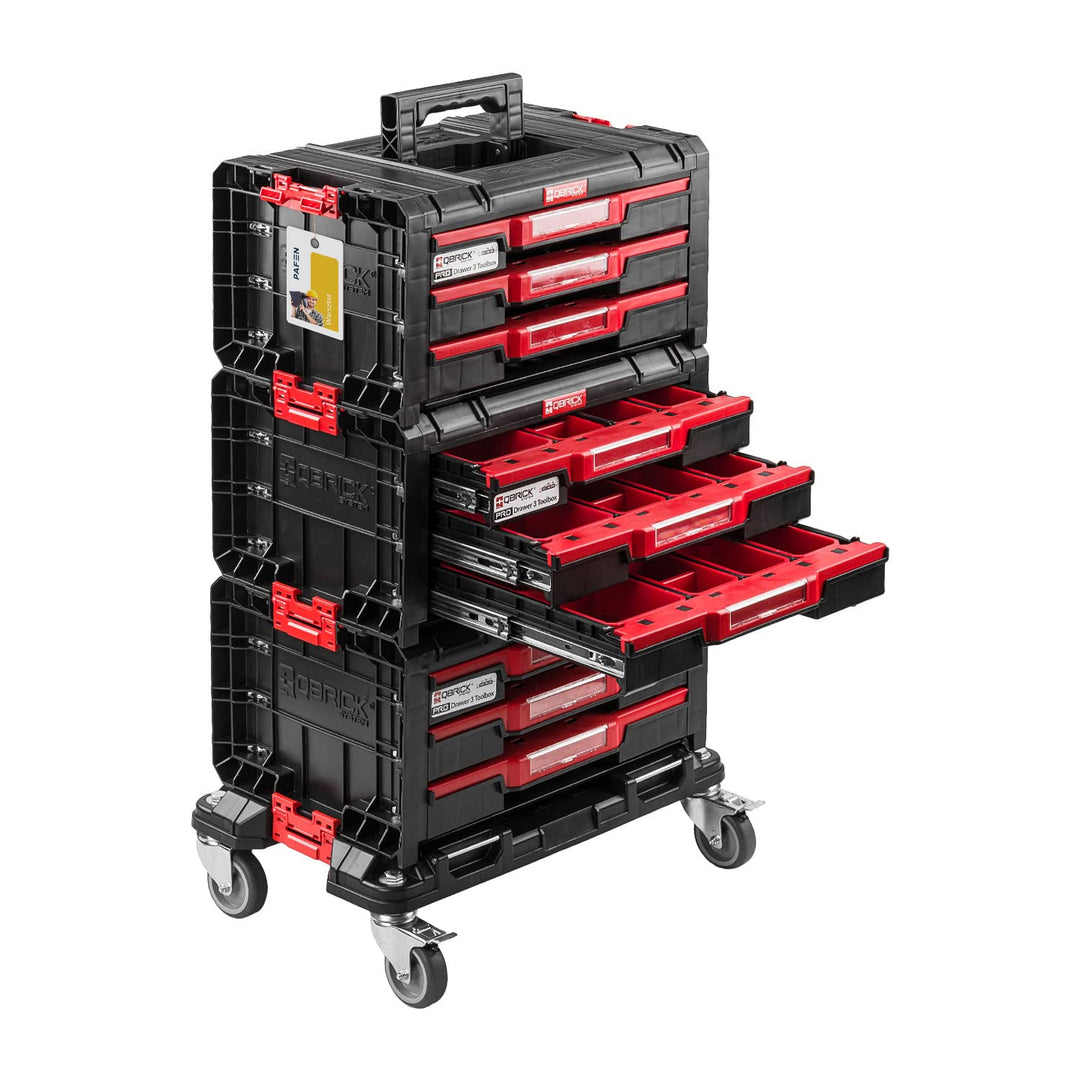 PAFEN Rollende Werkstatt Werkstattschublade - 500 x 325 x 860 mm – Premium Werkzeugkasten auf Rädern