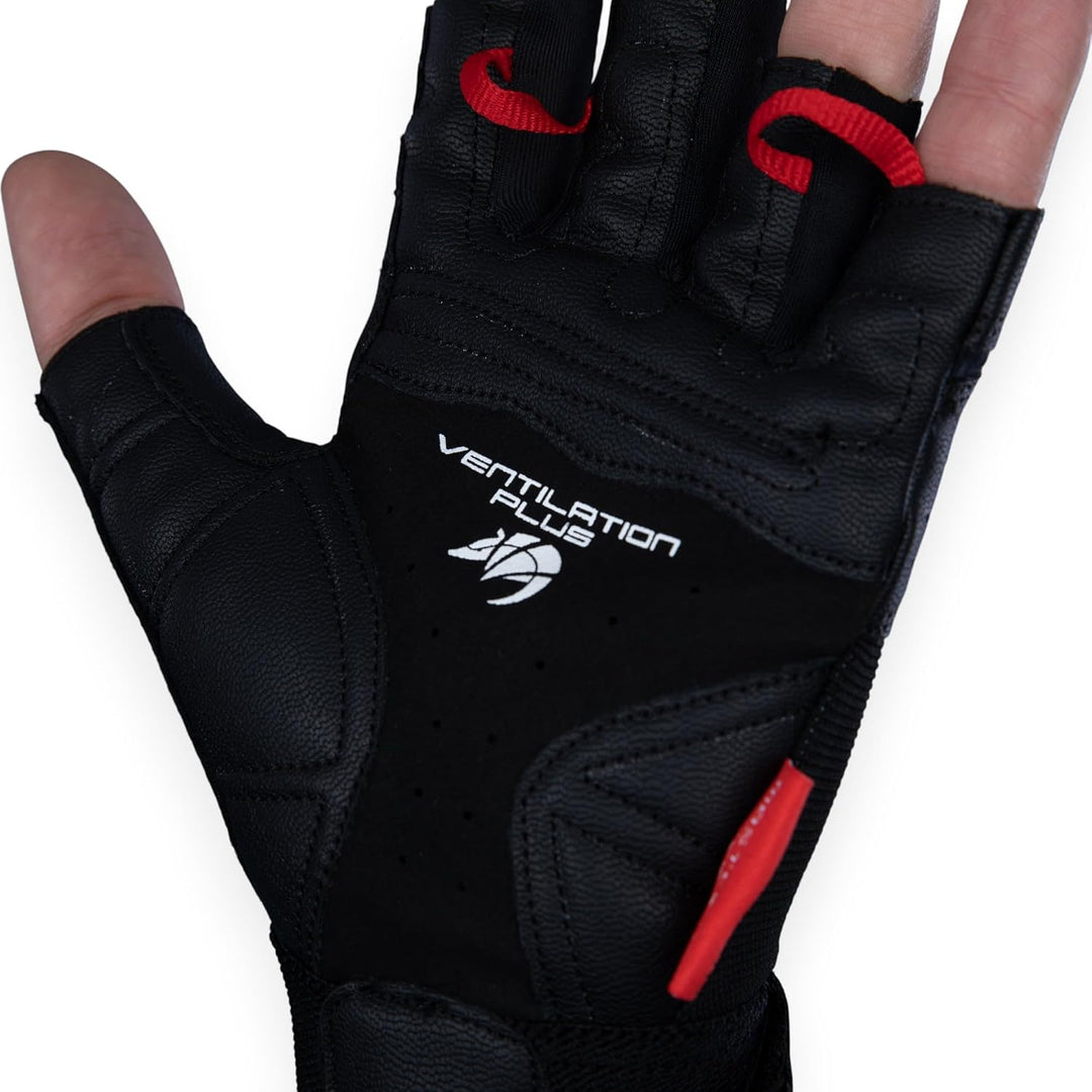 Chiba Classic Fitness Handschuhe | Elastische Passform & Robustes Clarinoleder | Anatomische Innenha