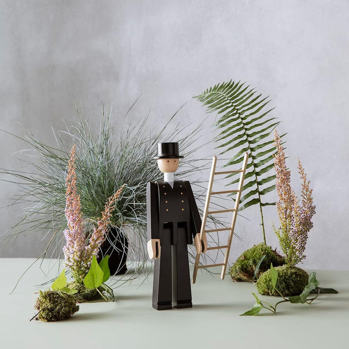 Kay Bojesen Chimney sKaminfegerle 20.5 cm Holzfiguren Originaldesign Schornsteinfeger, Schornsteinfe