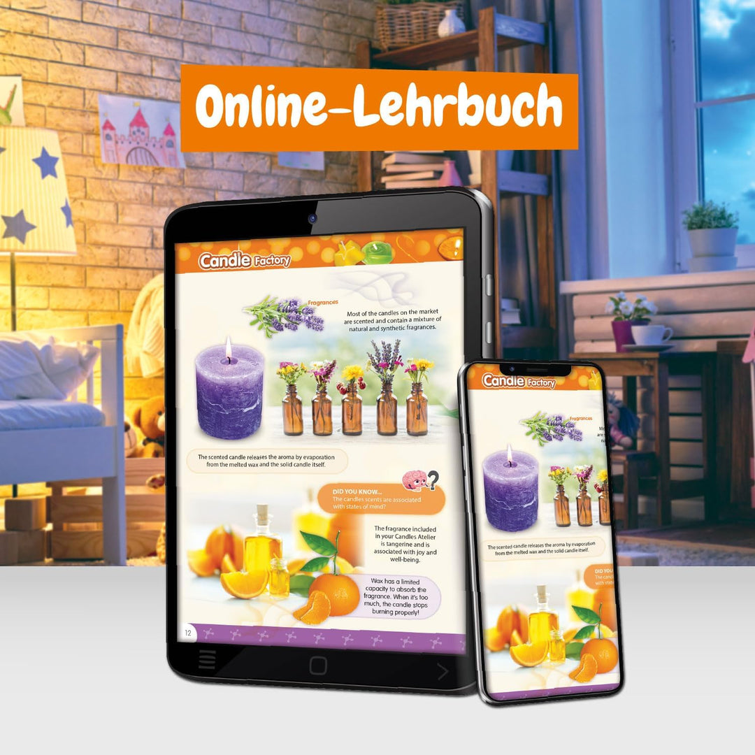 Science4you Kerzen Atelier - Kerzen Selber Machen Set für Kinder, Kerzen Herstellen Set mit Experime
