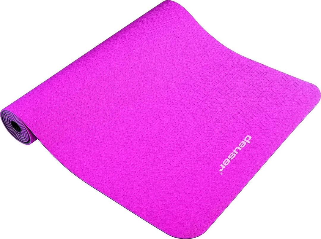 Deuser Yogamatte für Sport oder Gym/Rutschfest, Anti Rutsch/Dick & Faltbar/Unisex, für Erwachsene/Fü