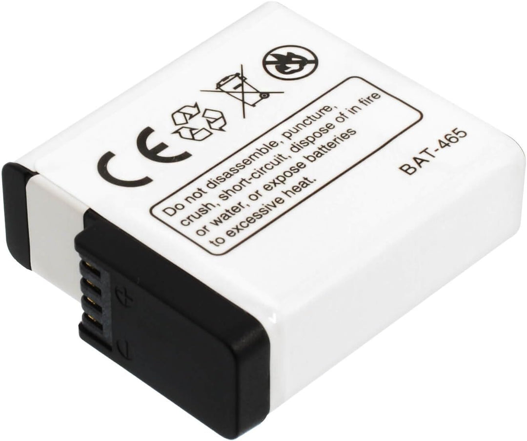 2X Akkus für GoPro Hero 5, Hero5, Hero 6, Hero6 [Li-Ion - 1250 mAh - mit Infochip für alle Firmwares