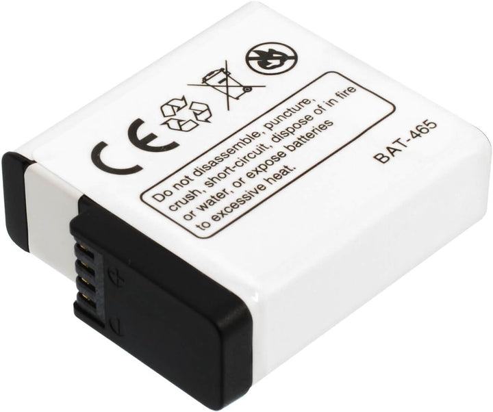 2X Akkus für GoPro Hero 5, Hero5, Hero 6, Hero6 [Li-Ion - 1250 mAh - mit Infochip für alle Firmwares