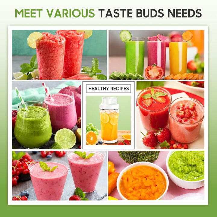 Mixer Smoothie Maker 700ml, Wiederaufladbarer, 6000 mAh Portable Blender | 3D 6 Klingendesign und IP