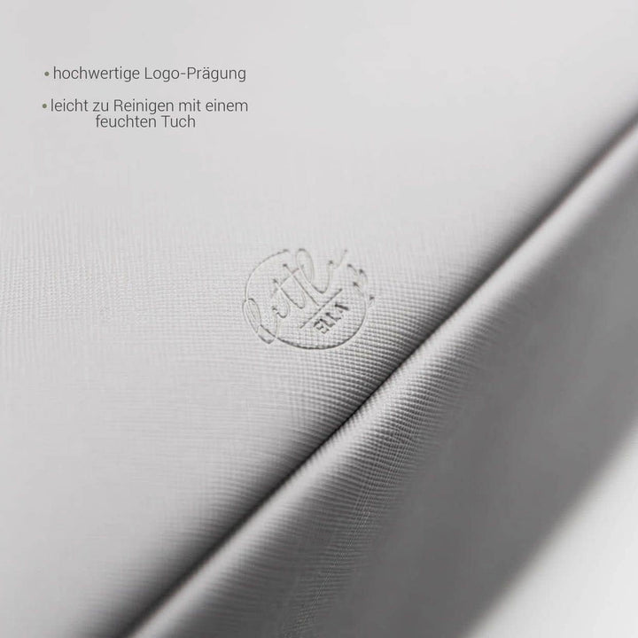 Little ELLA Wickelclutch, Wickeltasche, Windelorganizer mit vielen verschiedenen Fächern (grau), Gra