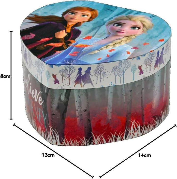 Disney Frozen II Elsa und Anna Spieluhr Schmuckkasten Herz 14,8 x 13,5 x 8,6 cm
