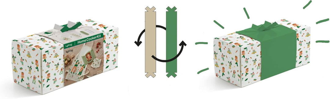 Lékué - Haushaltskocher-Set, Grün (3000119) Garbehälter + Schürze + Geschirrtuch, Garbehälter + Schü