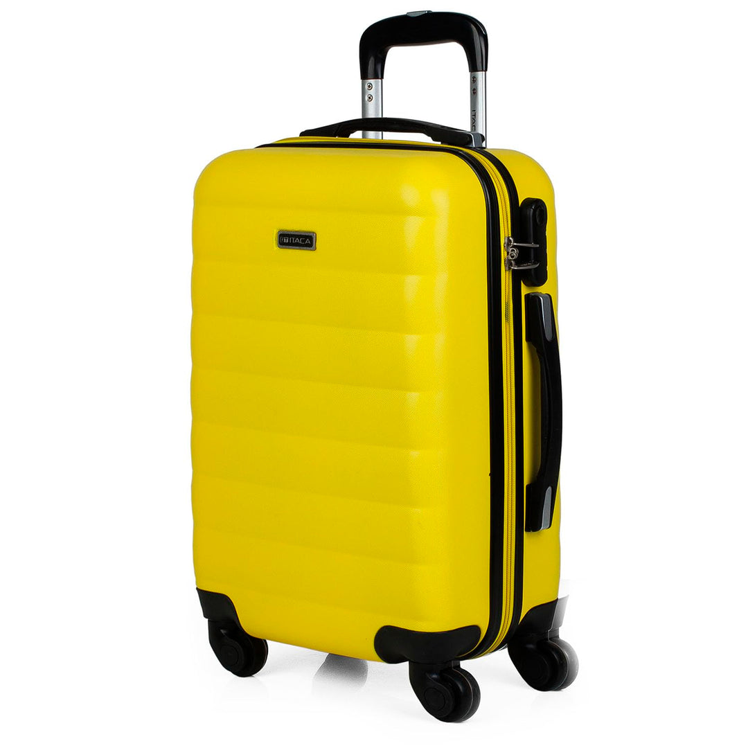 ITACA - Trolley Handgepäck Cabin Trolley Koffer Reisekoffer Hartschalenkoffer mit Zahlenschloss - Ka
