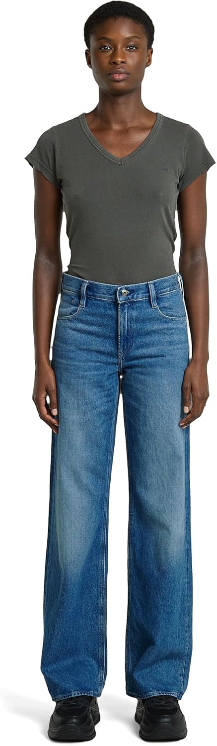 G-STAR RAW Damen Judee Loose Jeans 23W / 28L Blau Faded Harbor D22889 D436 D331, 23W / 28L Blau Fade