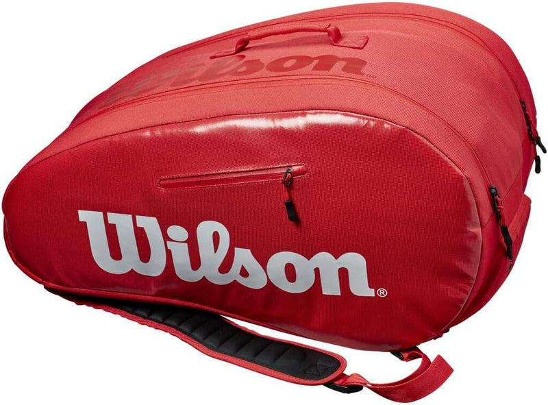 Wilson Padel Super Tour Bag Tasche, für Erwachsene, Unisex, Rot (Rot), Einheitsgrösse