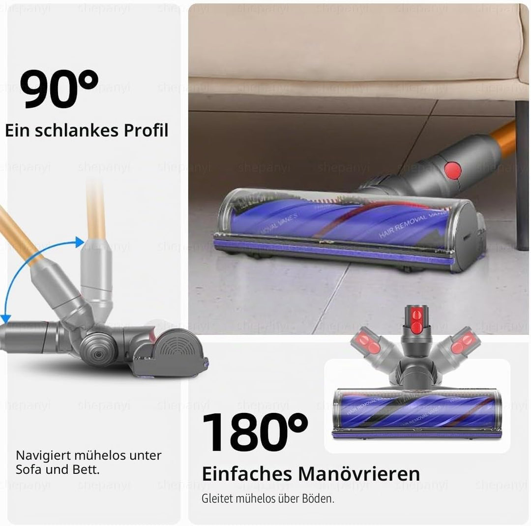 Anti-Tangle-Staubsauger Bodenbürste Zubehör Kompatibel für Dyson V12 Detect Slim, Bürste Ersatzteile