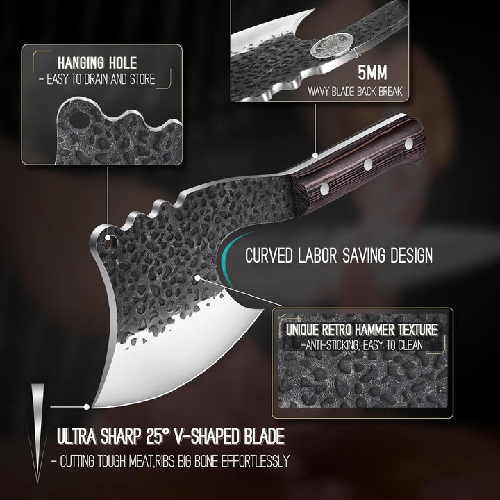 Golden Bird Hackmesser japanisches Messer für Knochen und Fleischschneiden Scharfe Full Tang Kochmes