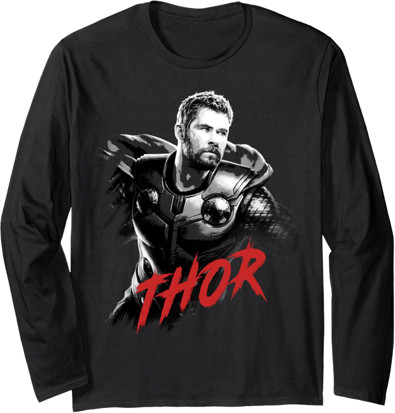 Marvel Avengers: Endgame Thor Contrast Portrait Langarmshirt